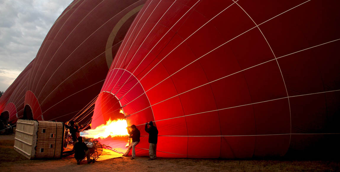 Ballon au dessus de Bagan